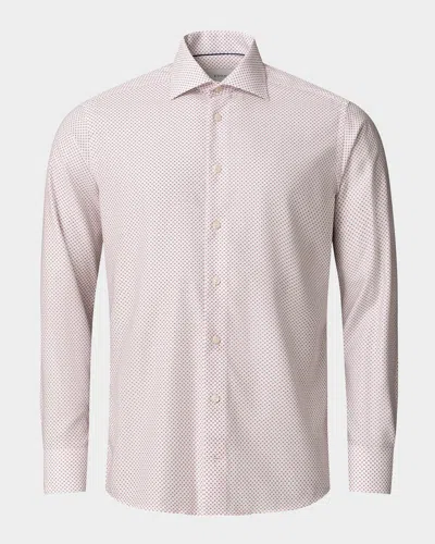 Eton Men & Apos;s Signature Twill Geo-print Dress Shirt In Multi