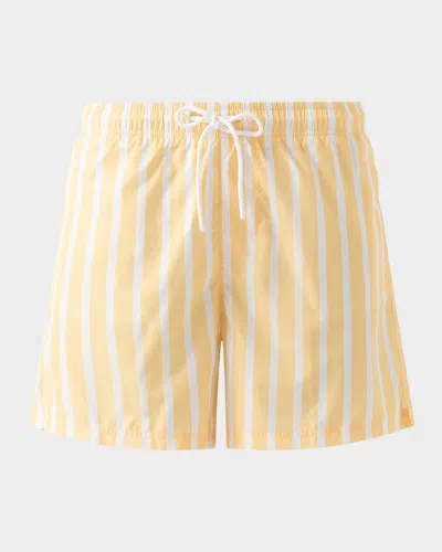 Eton Men & Apos;s Stripe Slim Swim Trunks In Multi