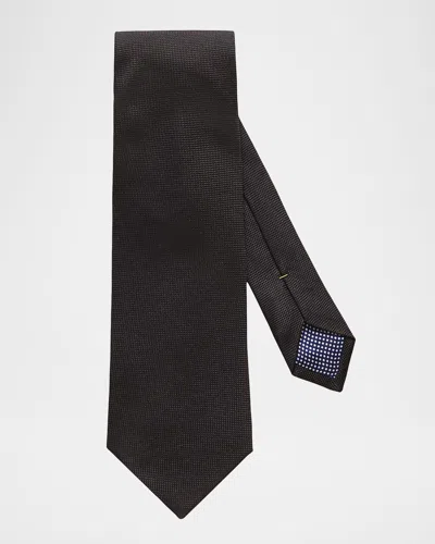 ETON MEN & APOS;S TEXTURED SOLID SILK TIE