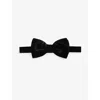 Eton Mens Black Pre-tied Velvet Bow Tie