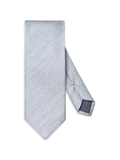 Eton Men's Chain Print Silk Tie In Light Blue