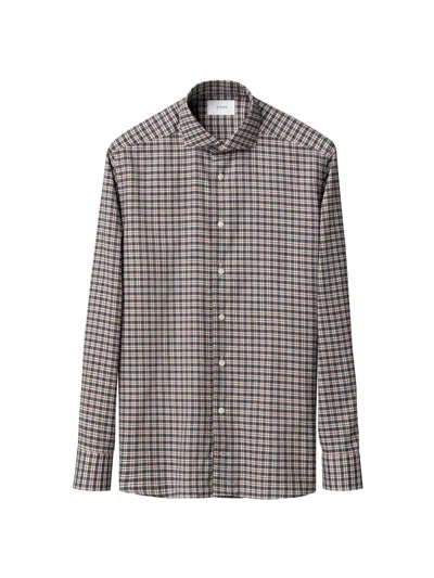 Eton Men's Check Cotton Contemporary-fit Shirt In Multi