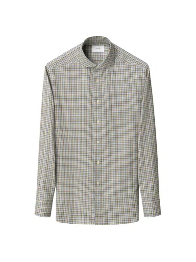 Eton Men's Check Cotton Twill Contemporary-fit Shirt In Blue