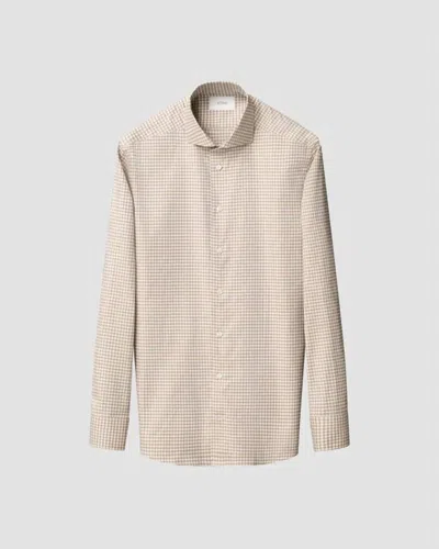 Eton Men's Check Signature Oxford Shirt In Beige In Neutral