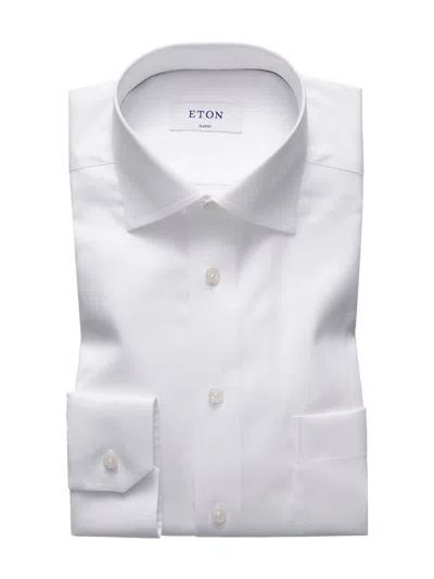 ETON MEN'S CLASSIC-FIT TWILL DRESS SHIRT