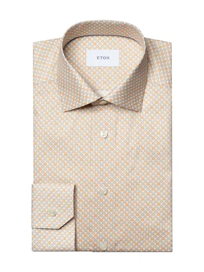 Eton Men's Cocktail Twill Slim-fit Shirt In Orange
