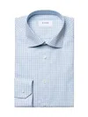 Eton Contemporary Fit Semi Solid Shirt In Blue