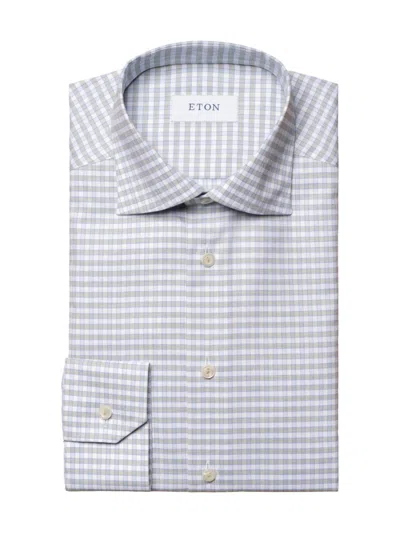 Eton Men's Contemporary-fit Check Shirt In Multi Check