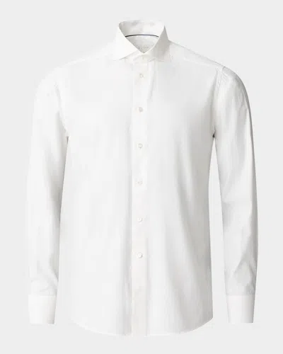 Eton Men's Elevated Contemporary-fit Cotton And Silk Sport Shirt In White