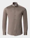 Eton Men's Contemporary Fit Cotton Sport Shirt In Light Beige