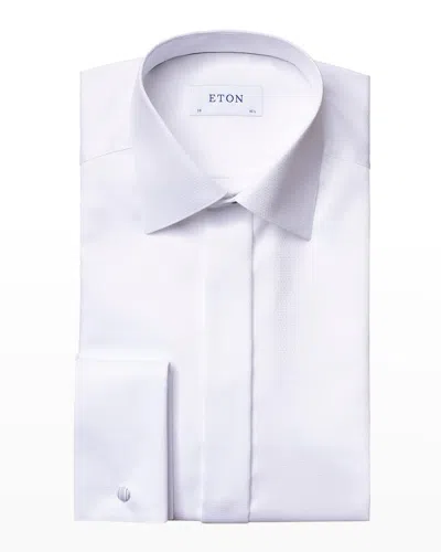 Eton Men's Contemporary Fit Diamond-weave Dress Shirt In Multi
