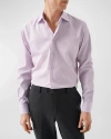 Eton Contemporary Fit Button Front Dress Shirt In Pink/red