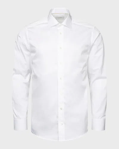 Eton Men's Contemporary Fit Elevated Twill Shirt In White