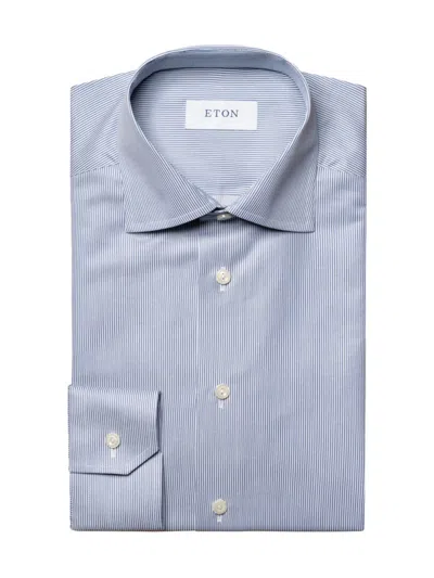 Eton Men's Contemporary-fit Striped Shirt In Blue