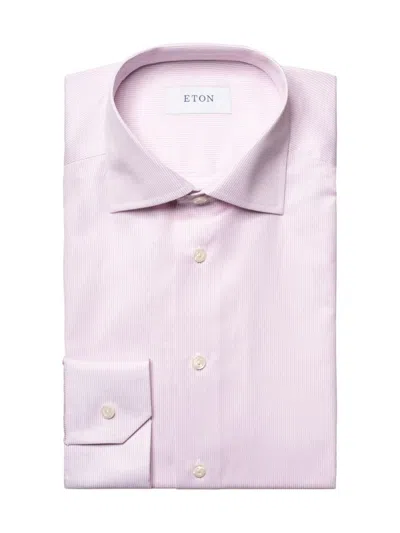 Eton Men's Contemporary-fit Striped Shirt In Pink