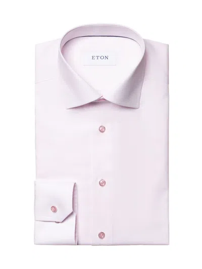 Eton Contemporary Fit Micro Stripe Shirt In Purple