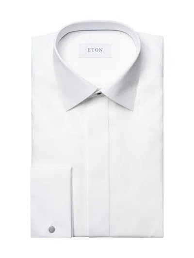 Eton Men's Contemporary French Cuff Shirt In White