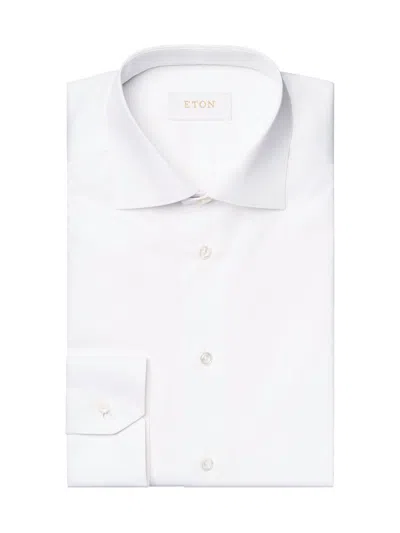 ETON MEN'S CONTEMPORARY-FIT ELEVATED TWILL DRESS SHIRT