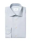 Eton Men's Contemporary-fit Melange Solid Button-front Shirt In Blue