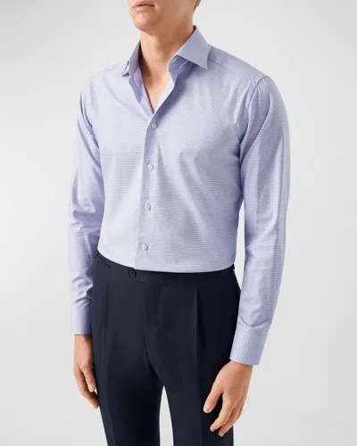 Eton Men's Cotton Micro-check Dress Shirt In Lt Prple