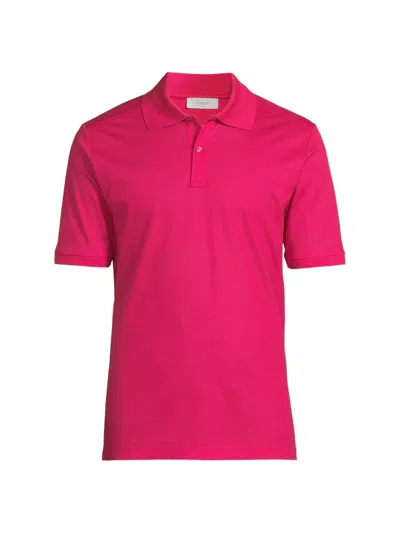 Eton Men's Cotton Piqué Polo Shirt In Pink