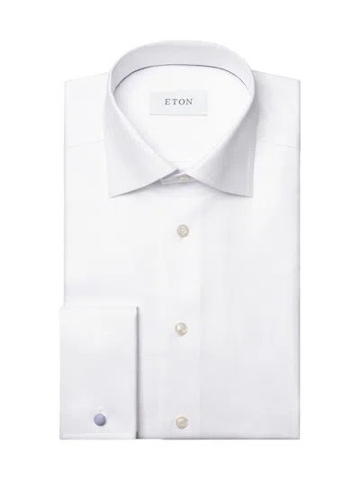 Eton Men's Cotton-twill Contemporary-fit Dress Shirt In White