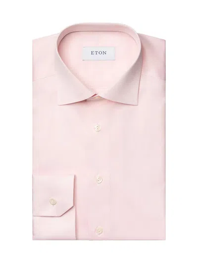 Eton Men's Cotton-twill Slim-fit Dress Shirt In Pink