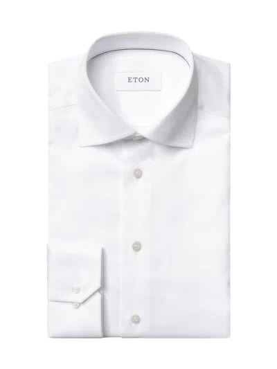 Eton Men's Cotton-twill Slim-fit Dress Shirt In White
