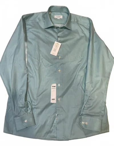 Eton Men's Dress Shirt In Light Green
