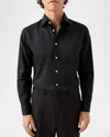 ETON MEN'S ELEVATED TWILL CONTEMPORARY-FIT DRESS SHIRT