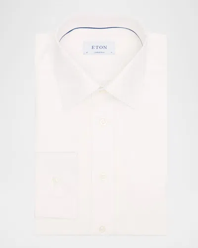 Eton Men's Evening Floral Jacquard Contemporary-fit Dress Shirt In Natural