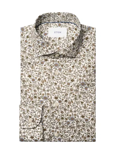 Eton Men's Floral Cotton Slim-fit Dress Shirt In Multi