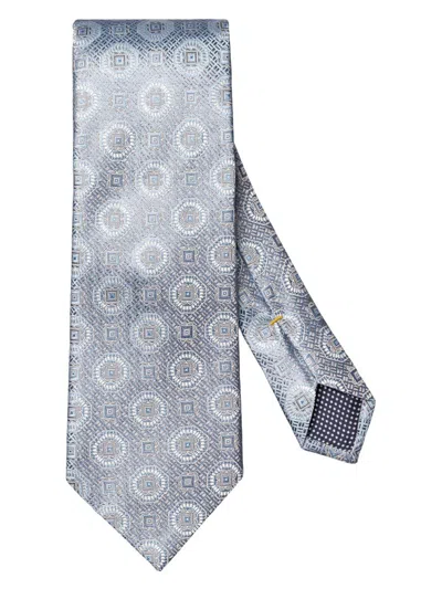 Eton Men's Floral Medallion Silk Tie In Light Blue