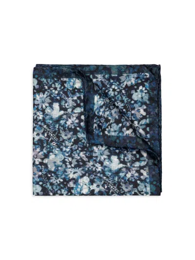 Eton Men's Floral Silk Pocket Square In Pink