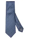 Eton Men's Floral Silk Tie In Blue