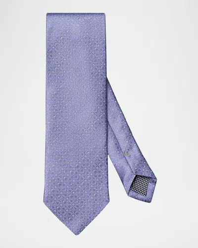 ETON MEN'S FLORAL SILK TIE