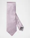 Eton Men's Floral Silk Tie In Pink