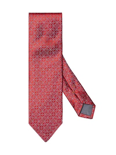 Eton Men's Floral Silk Tie In Red