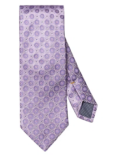 Eton Men's Floral Woven Silk Tie In Light Purple
