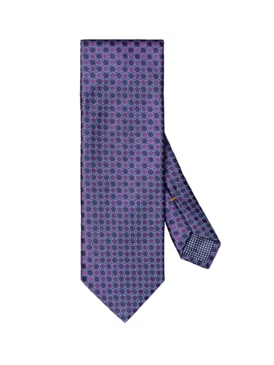 Eton Men's Floral Woven Silk Tie In Purple