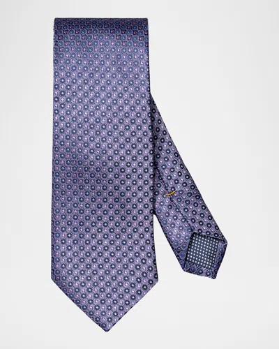 Eton Men's Geometric Circle Silk Tie