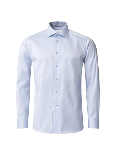 Eton Men's Geometric Contemporary-fit Solid Shirt In Blue