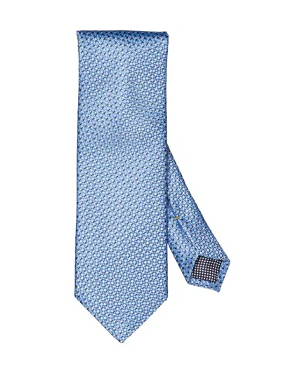 Eton Men's Geometric Silk Tie In Blue
