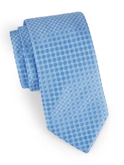 Eton Men's Geometric Silk Tie In Blue