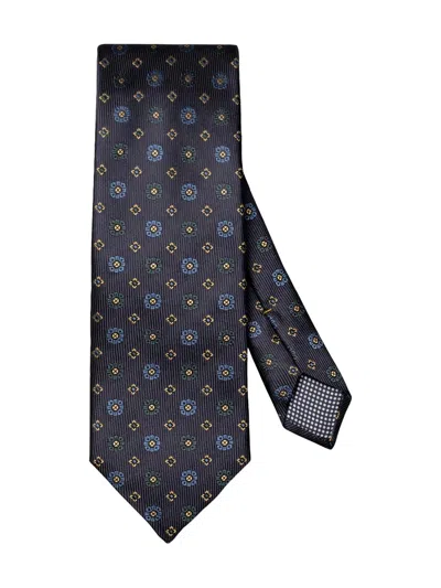 Eton Men's Geometric Silk Tie In Blue