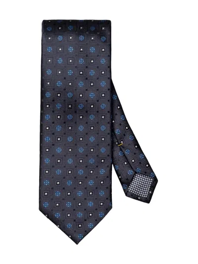 Eton Men's Geometric Silk Tie In Blue