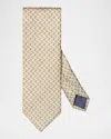 Eton Men's Geometric Silk Tie In Lt/pastel Yellow
