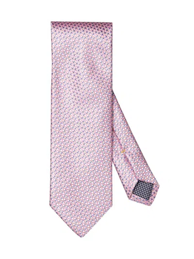 Eton Men's Geometric Silk Tie In Pink