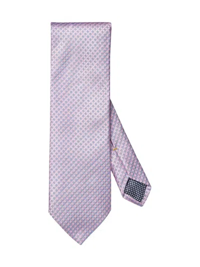 Eton Men's Geometric Silk Tie In Purple