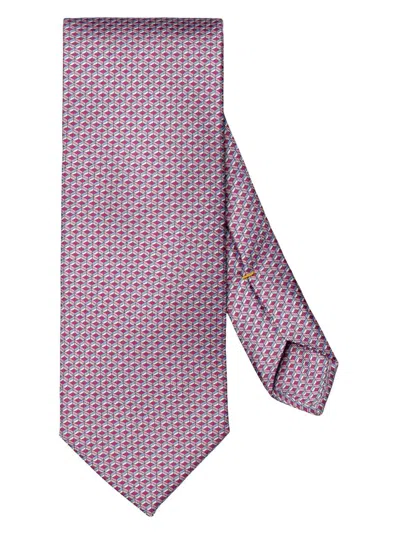 Eton Men's Geometric Silk Tie In Pink